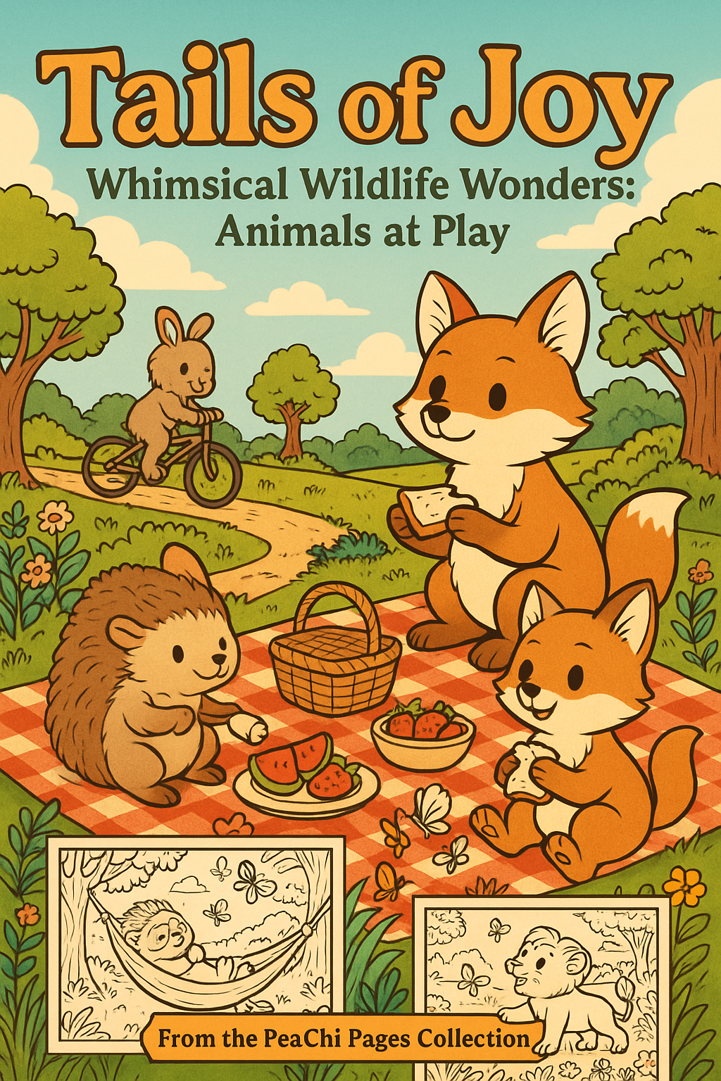 Tails of Joy Young Adult Coloring Book