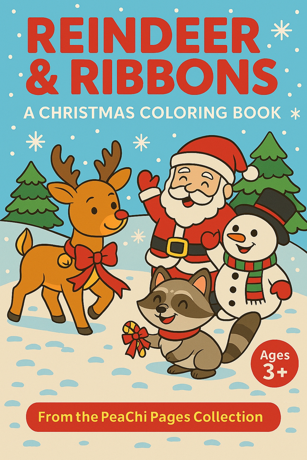 Reindeer & Ribbons Young Adult Coloring Book